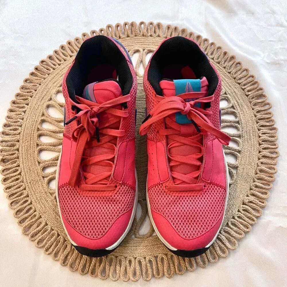 Nike Ja 1 Ember Glow Red Low Top Sneakers Size 8.5 DR8785-800